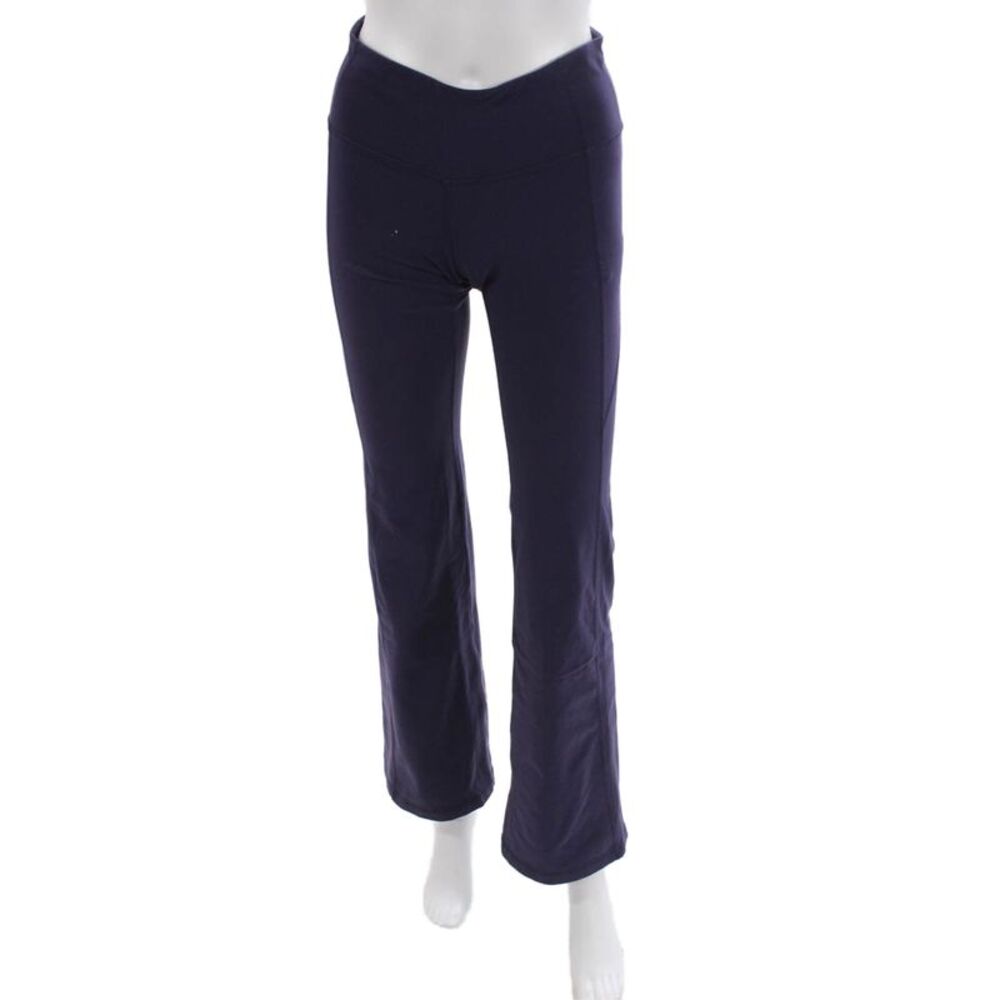 Athleta Womens Leggings Purple Nylon Solid Pull On Size S